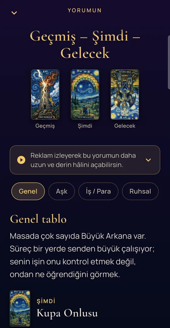 Yorum ekranı